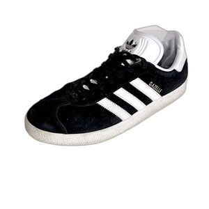 Adidas Originals Gazelle Black Suede White Trim Unisex Size M9.5/W10.5